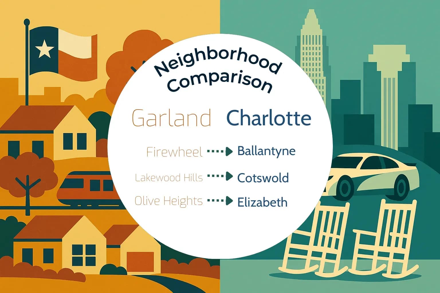Garland vs Charlotte Neighborhood Comparison