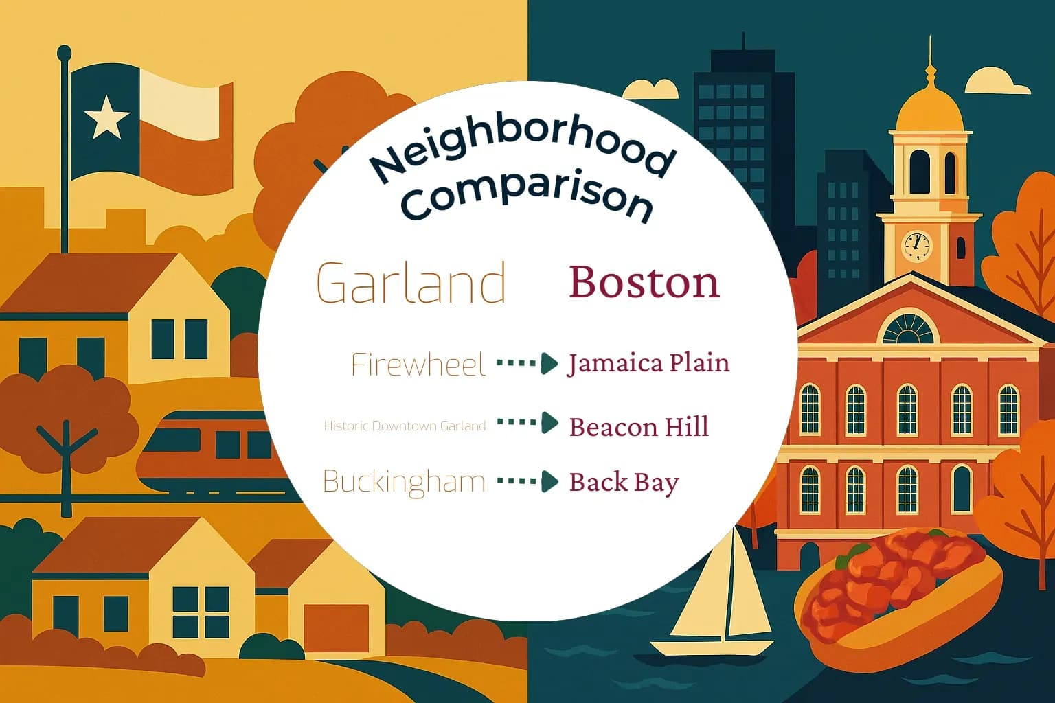 Garland vs Boston Neighborhood Comparison