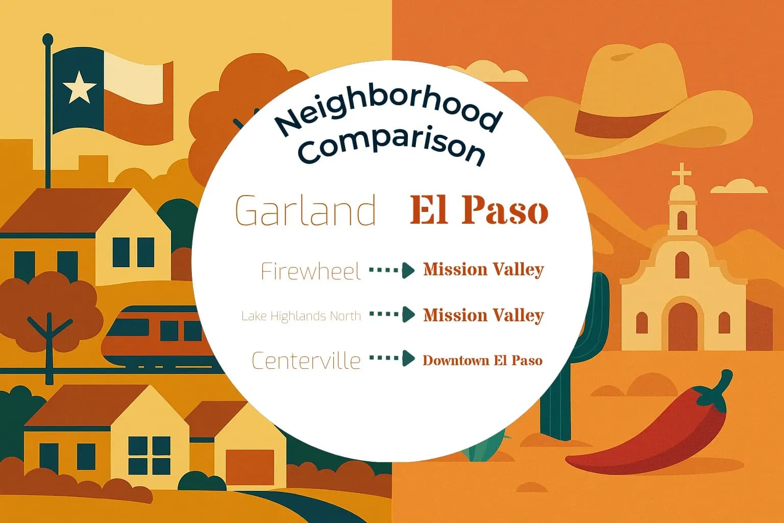 Garland vs El Paso Neighborhood Comparison