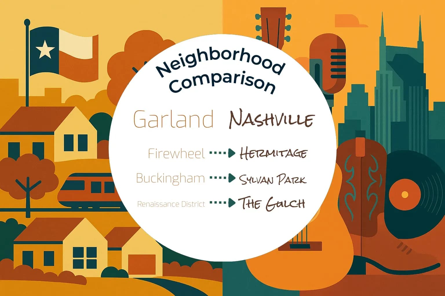Garland vs Nashville Neighborhood Comparison