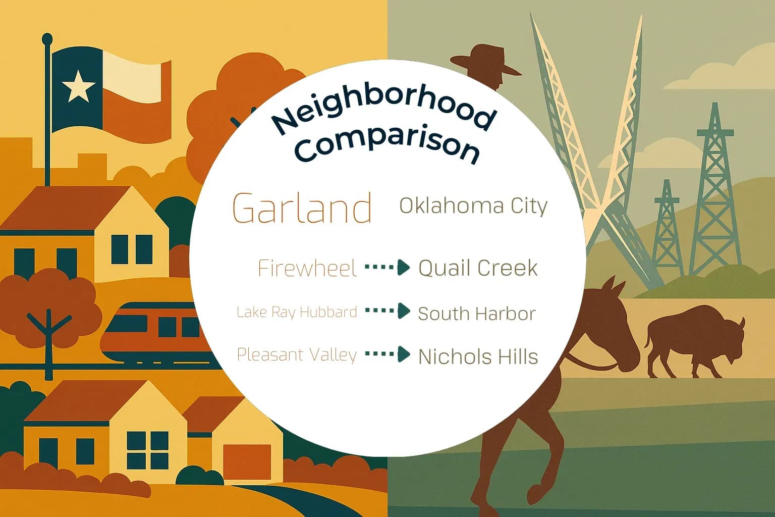 Garland vs Oklahoma City Neighborhood Comparison