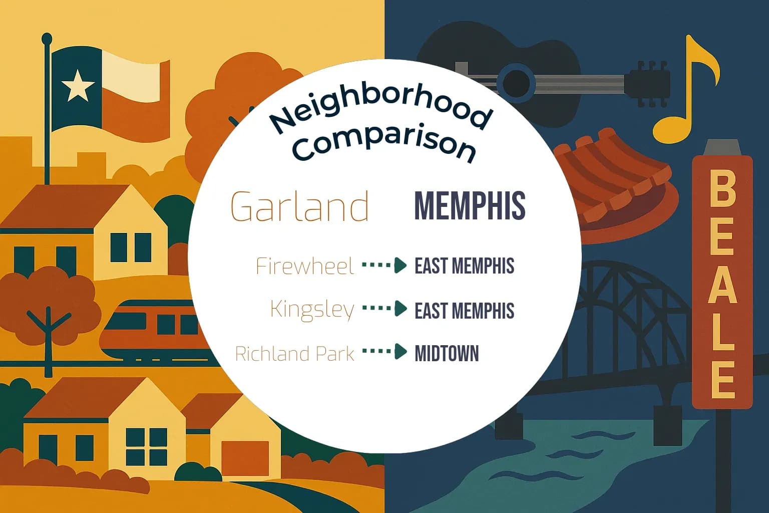 Garland vs Memphis Neighborhood Comparison