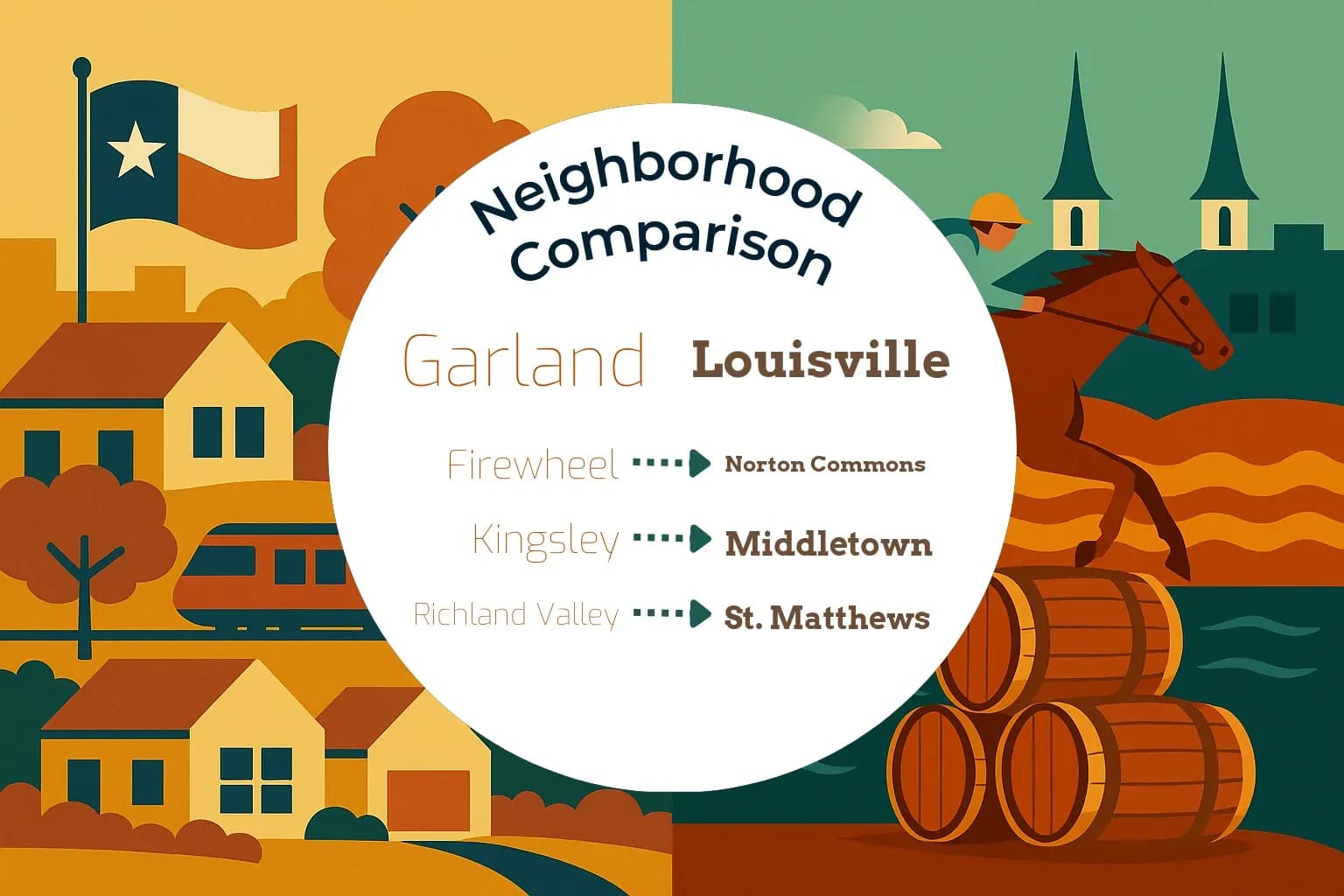 Garland vs Louisville Neighborhood Comparison