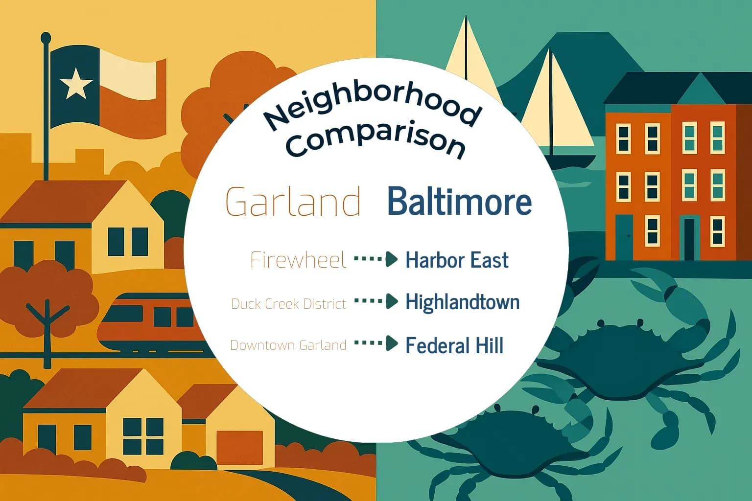 Garland vs Baltimore Neighborhood Comparison