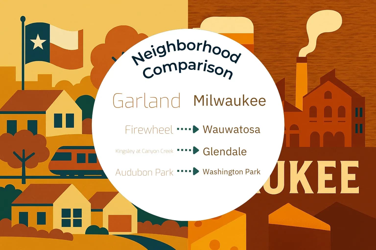 Garland vs Milwaukee Neighborhood Comparison