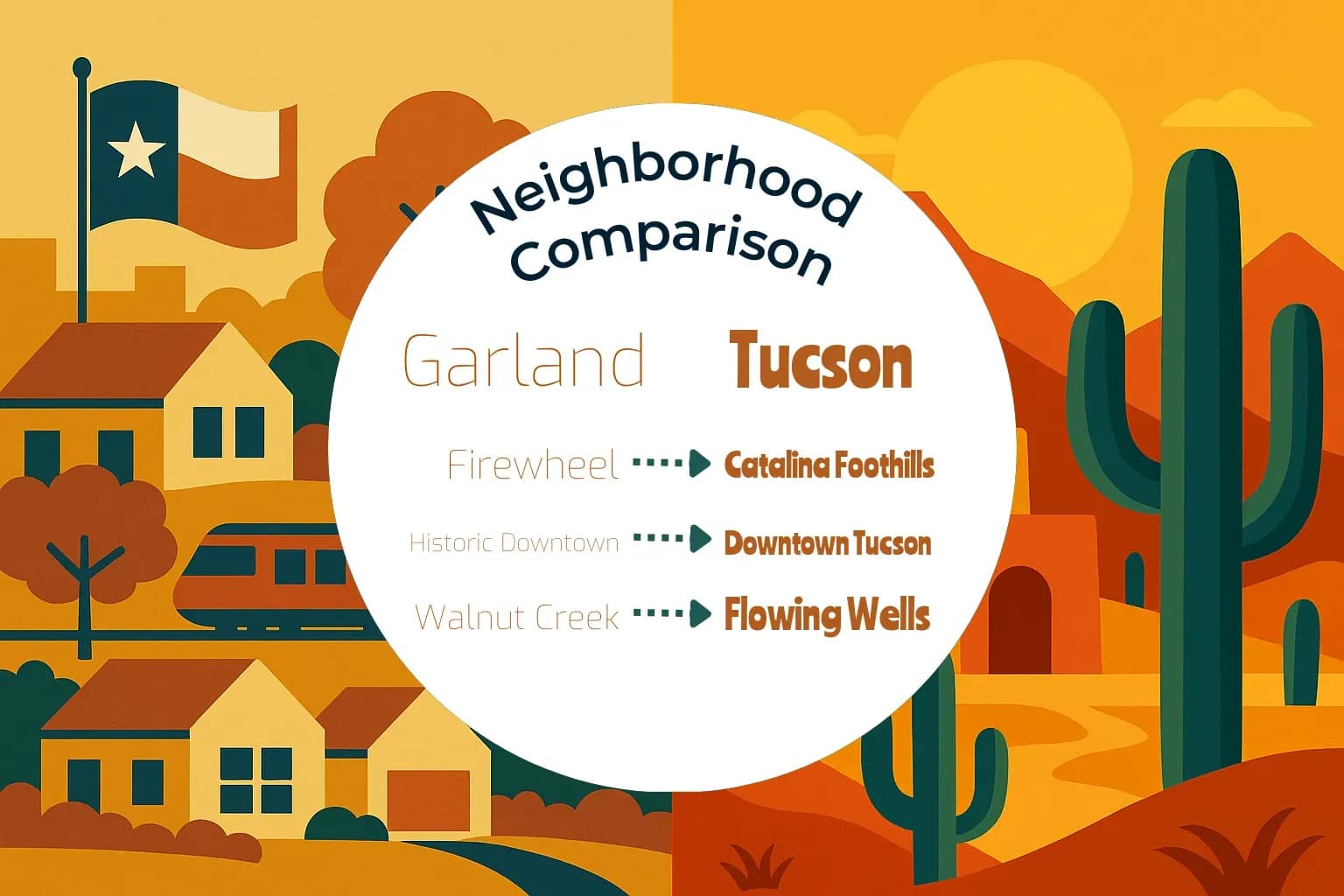 Garland vs Tucson Neighborhood Comparison