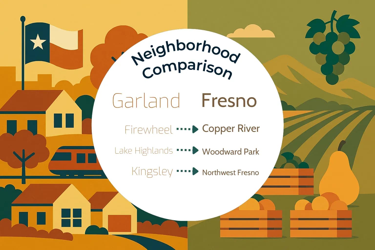 Garland vs Fresno Neighborhood Comparison