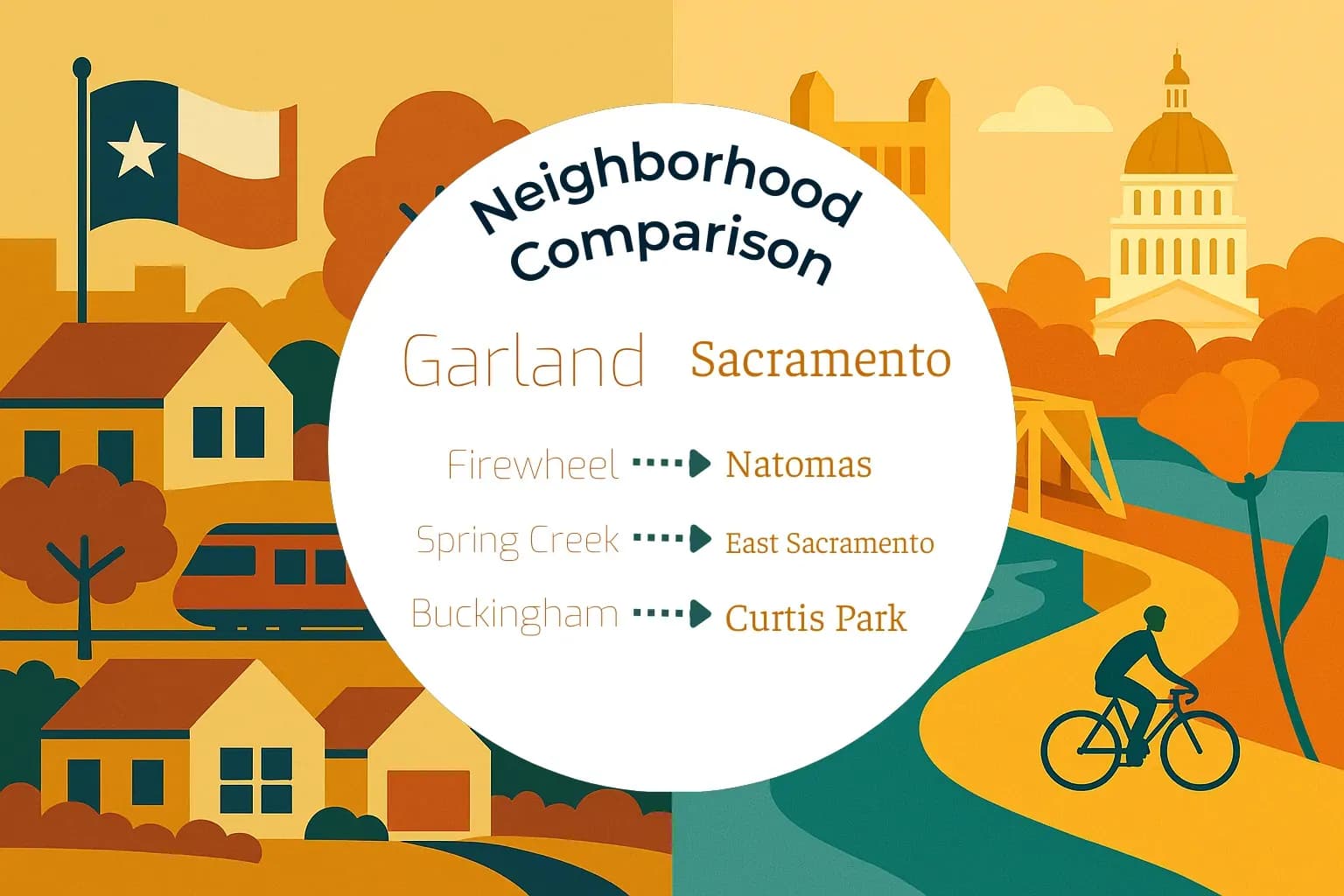 Garland vs Sacramento Neighborhood Comparison
