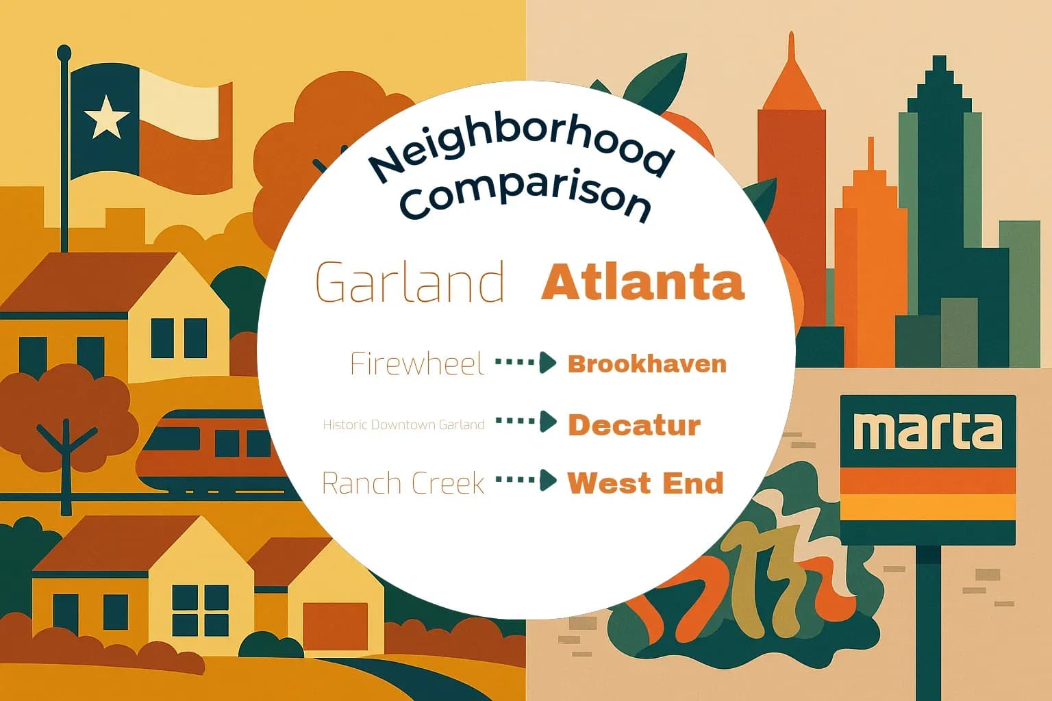 Garland vs Atlanta Neighborhood Comparison