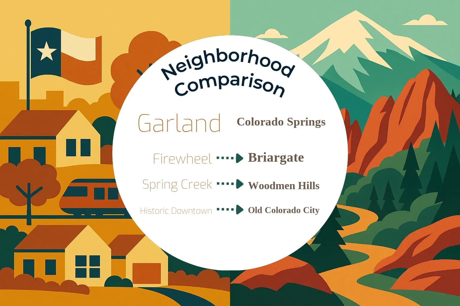 Garland vs Colorado Springs Neighborhood Comparison