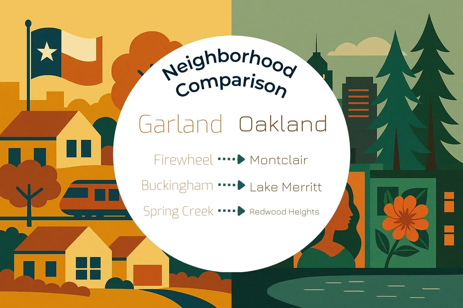 Garland vs Oakland Neighborhood Comparison
