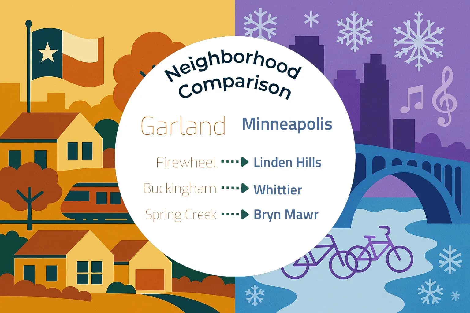 Garland vs Minneapolis Neighborhood Comparison
