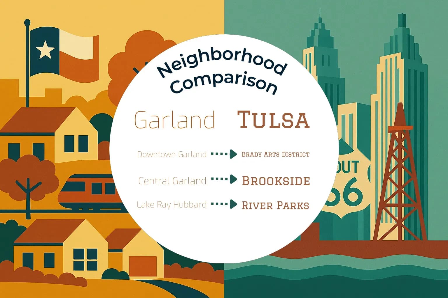 Garland vs Tulsa Neighborhood Comparison