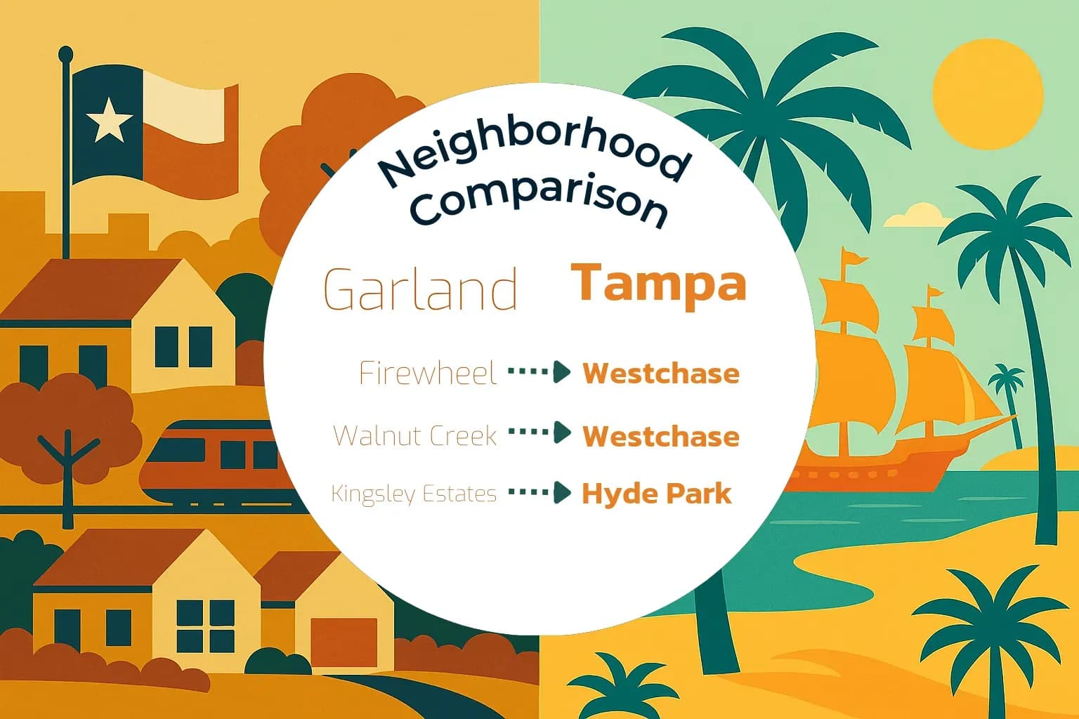 Garland vs Tampa Neighborhood Comparison