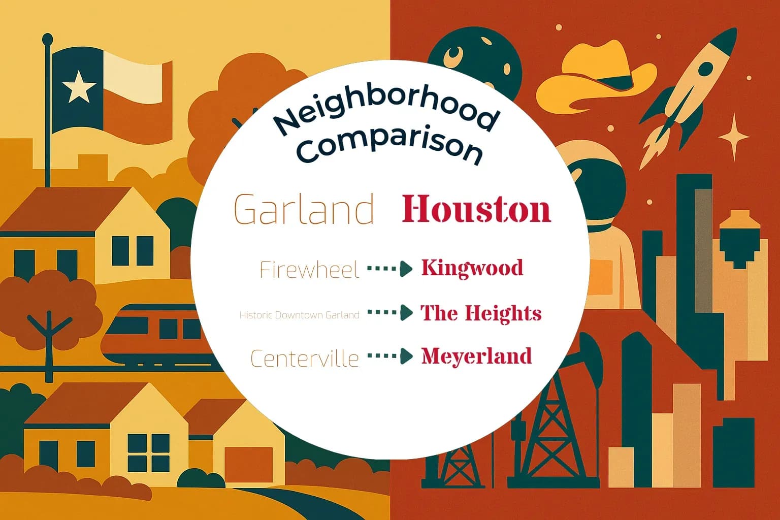 Garland vs Houston Neighborhood Comparison