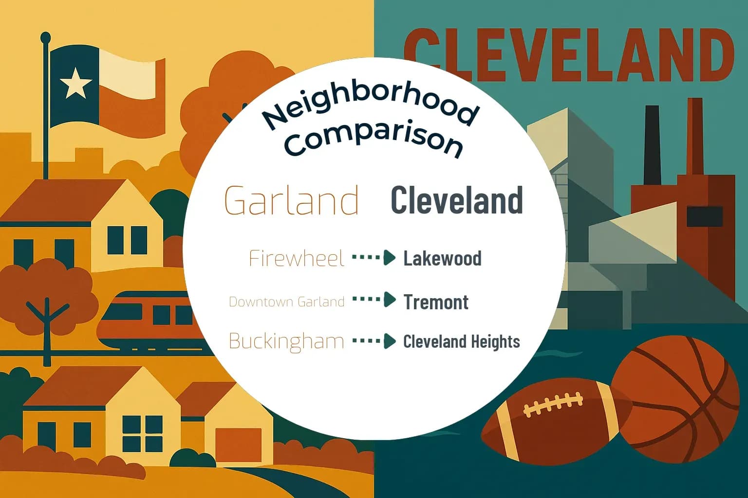 Garland vs Cleveland Neighborhood Comparison
