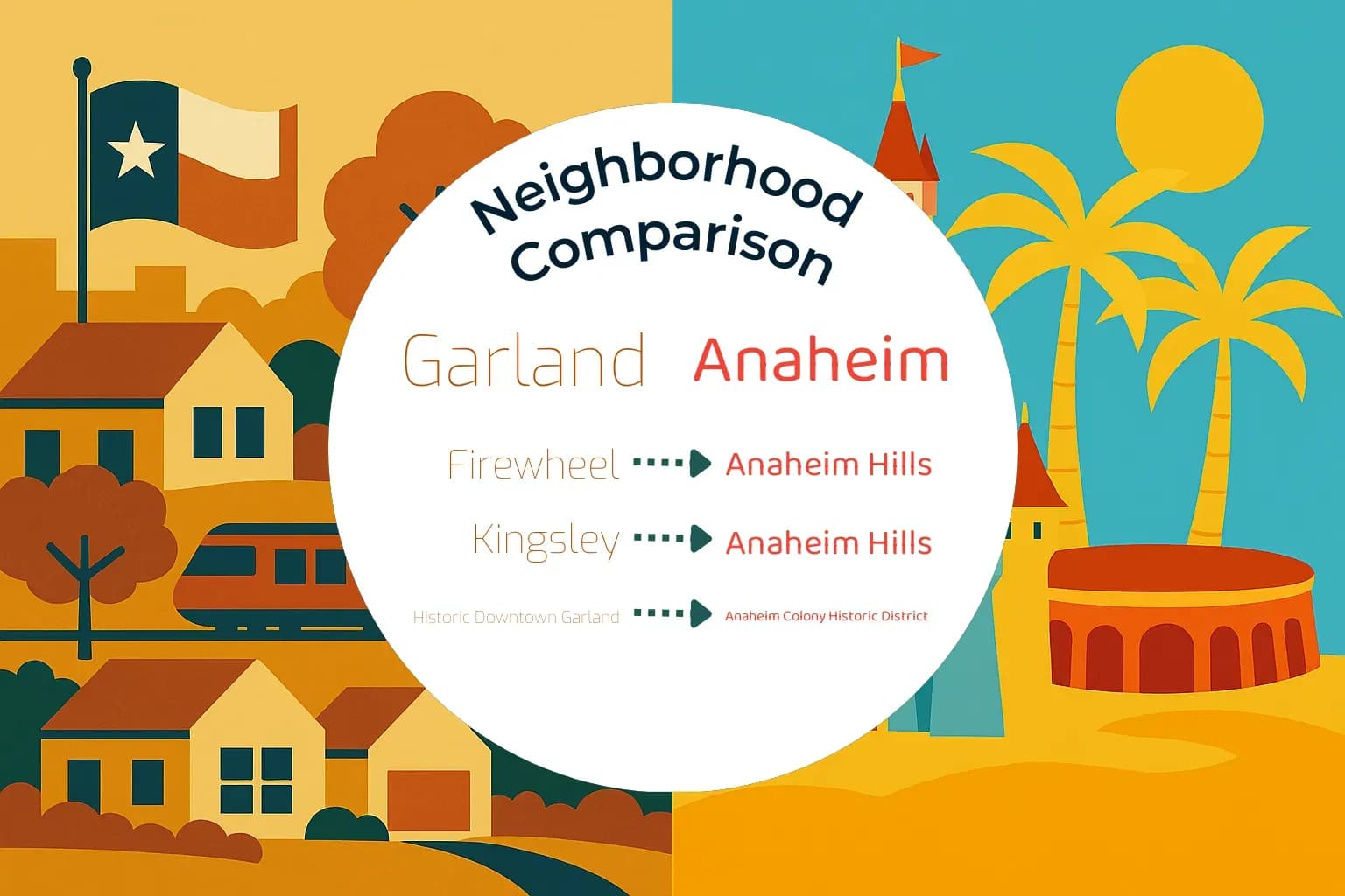 Garland vs Anaheim Neighborhood Comparison