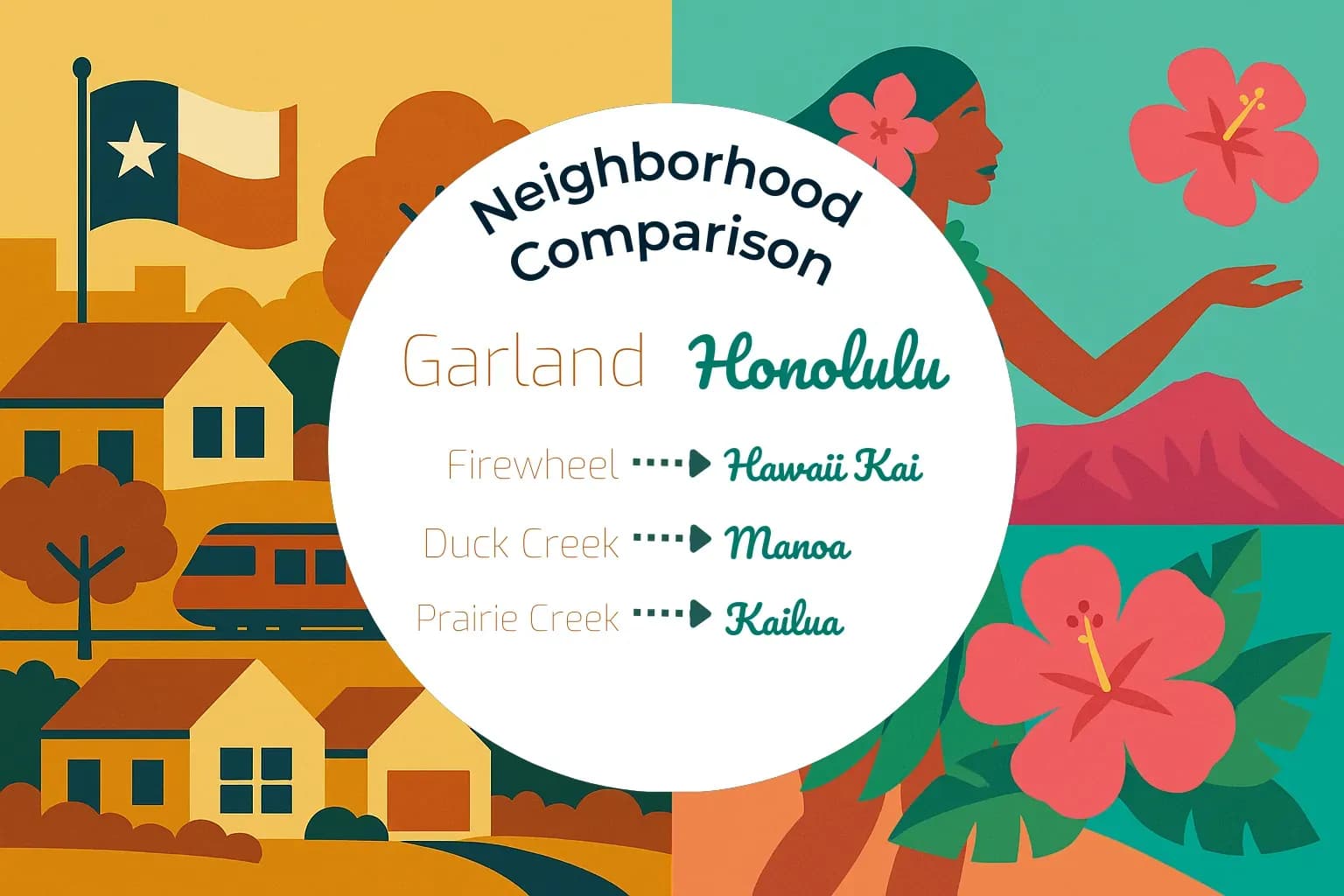 Garland vs Honolulu Neighborhood Comparison