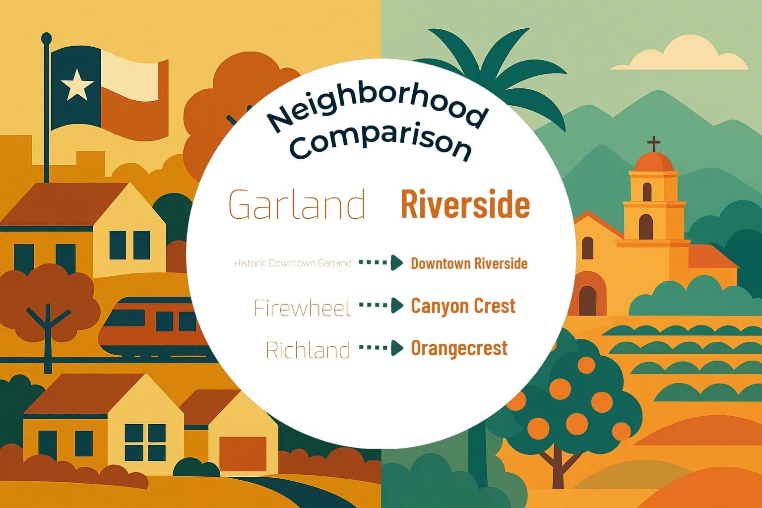 Garland vs Riverside Neighborhood Comparison