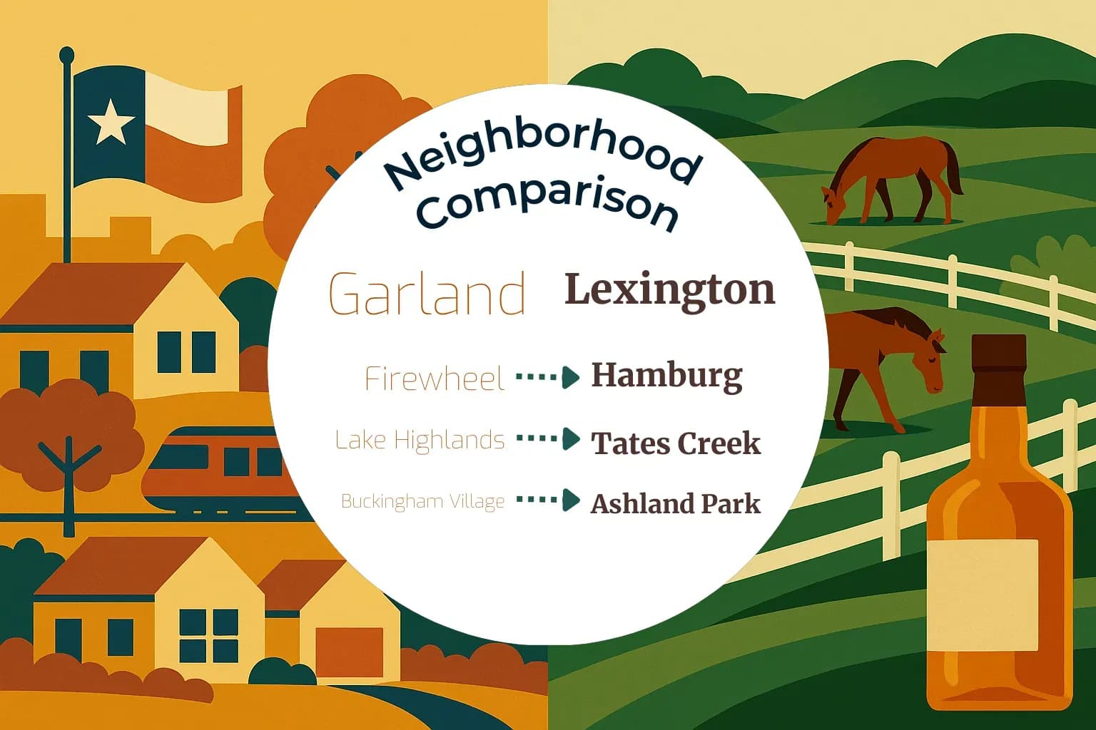 Garland vs Lexington Neighborhood Comparison