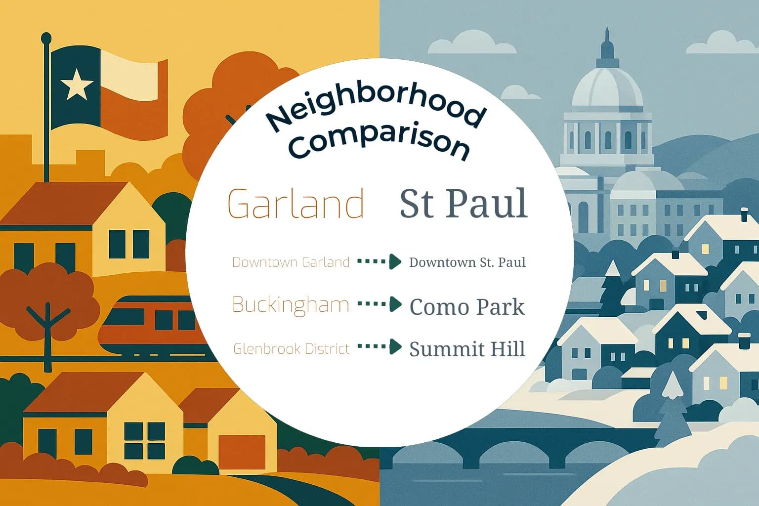 Garland vs St. Paul Neighborhood Comparison