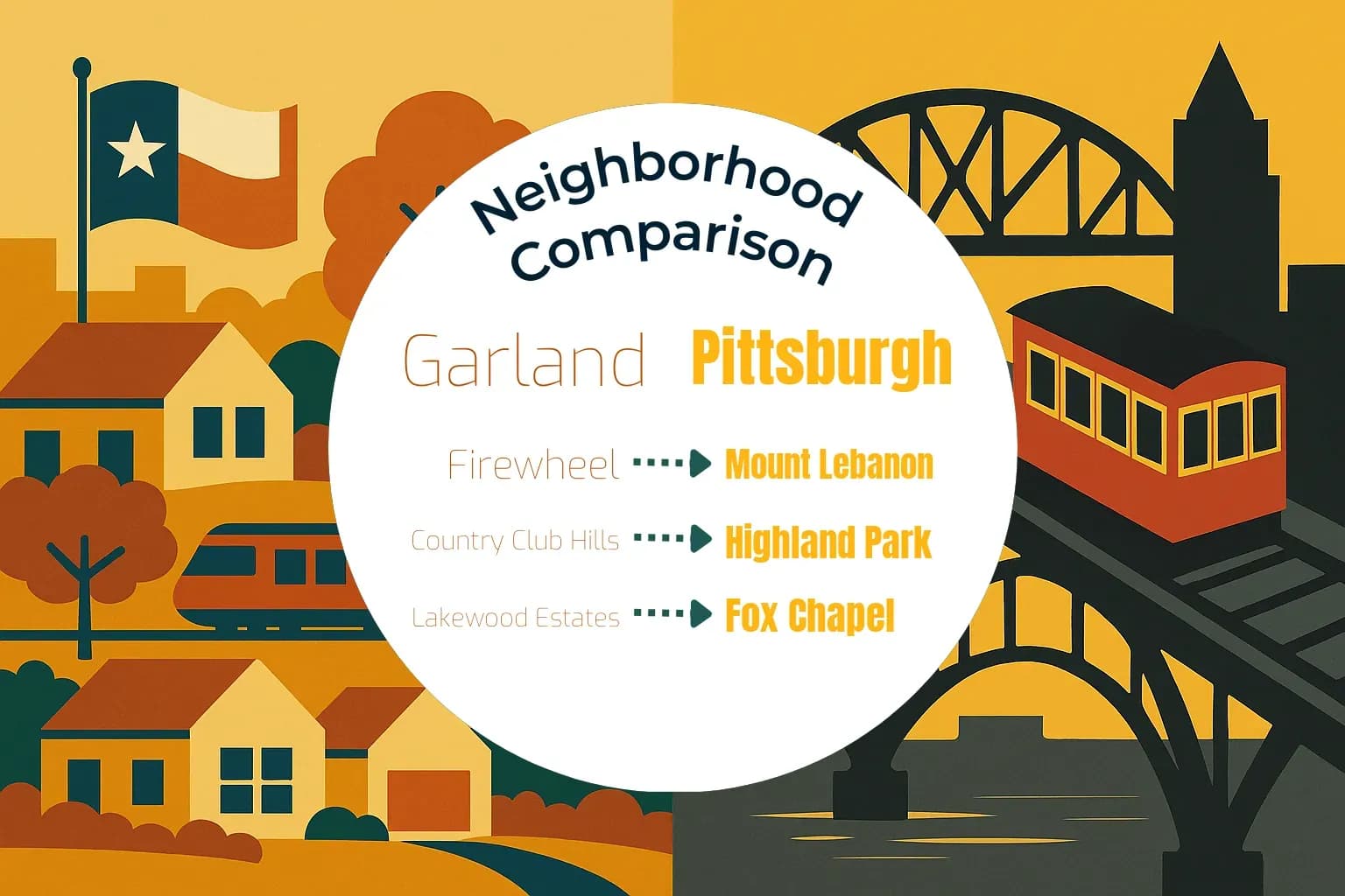 Garland vs Pittsburgh Neighborhood Comparison
