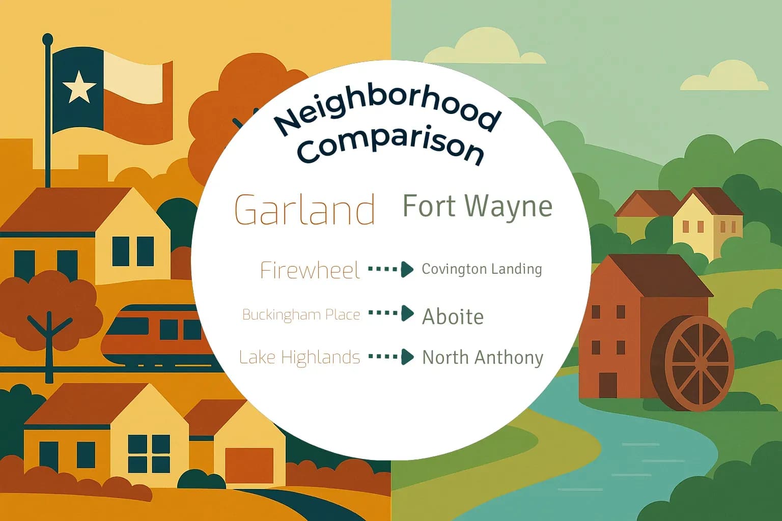 Garland vs Fort Wayne Neighborhood Comparison