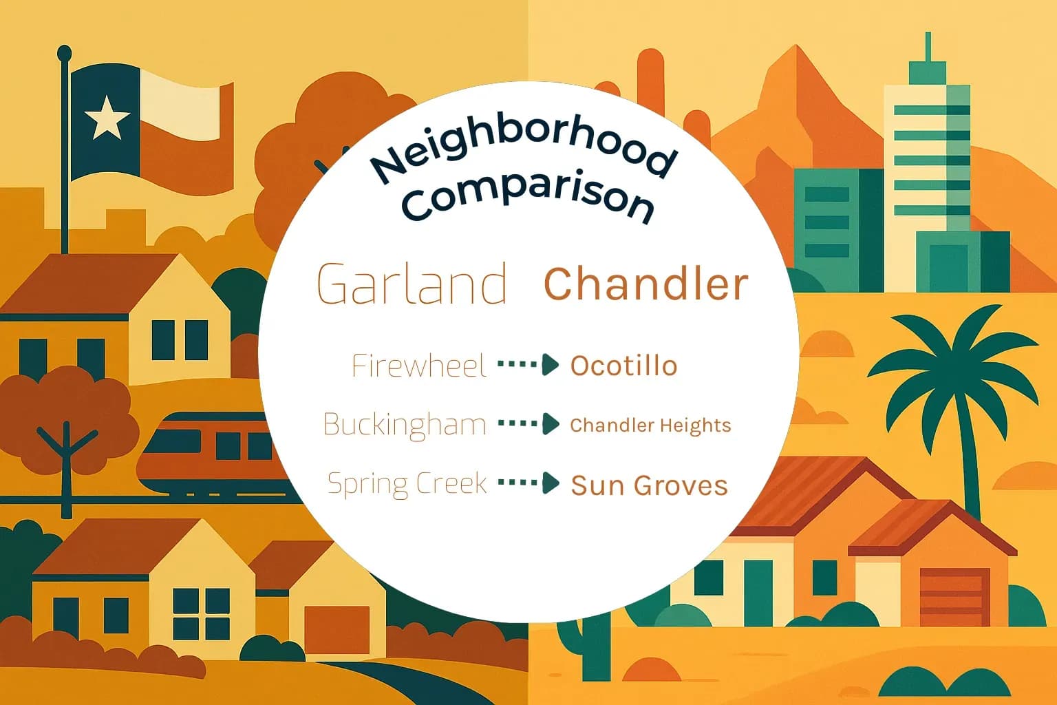 Garland vs Chandler Neighborhood Comparison