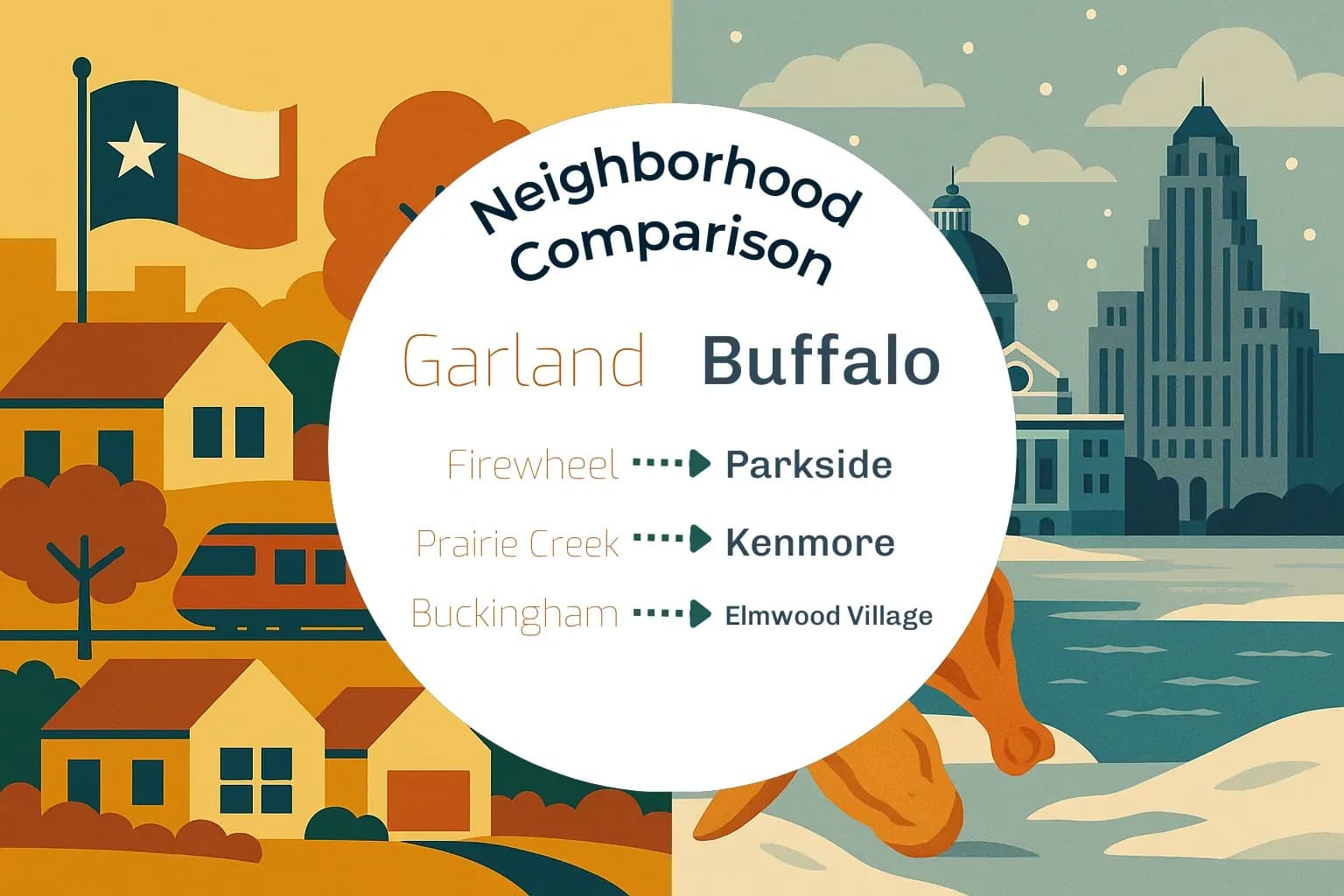 Garland vs Buffalo Neighborhood Comparison