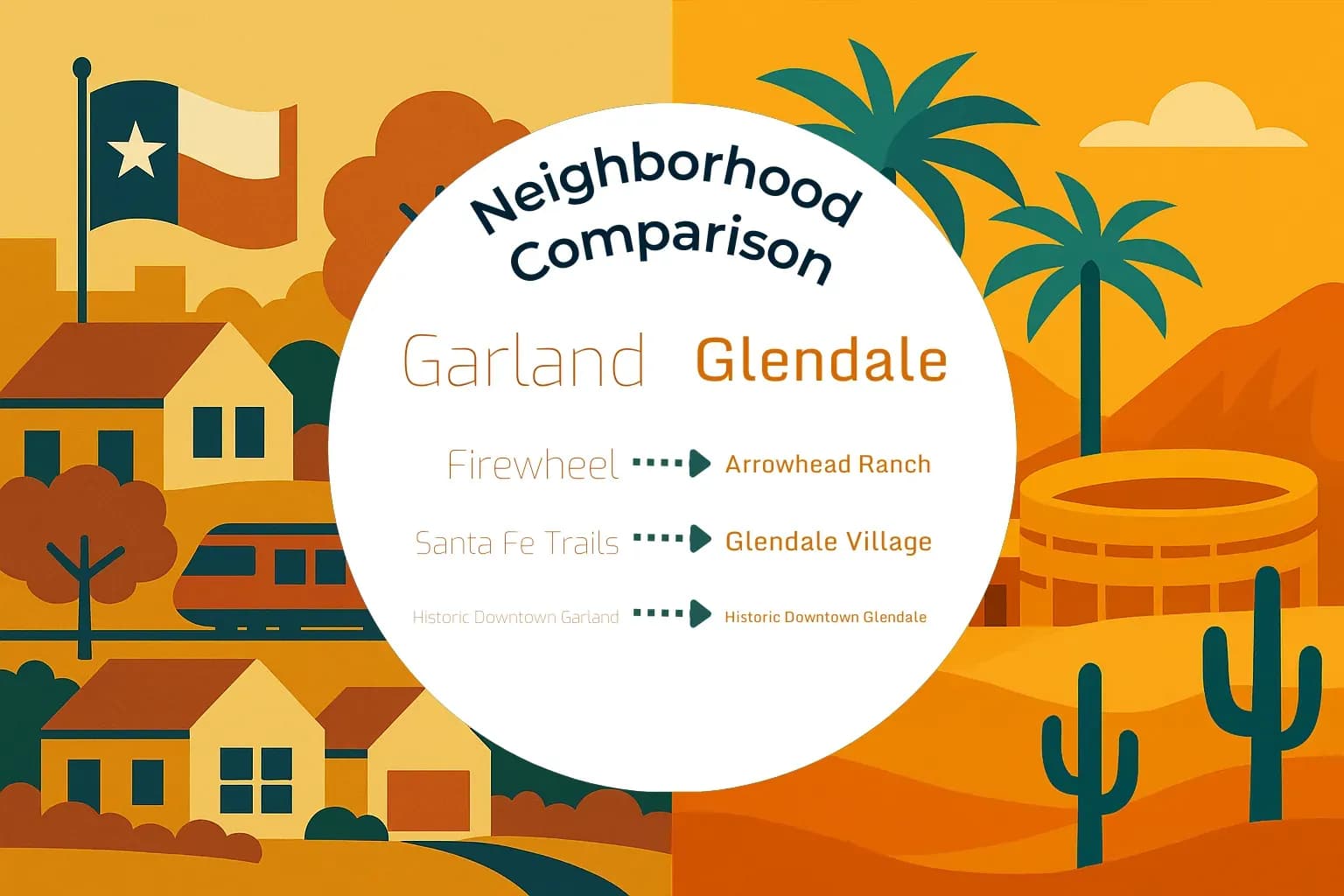 Garland vs Glendale Neighborhood Comparison