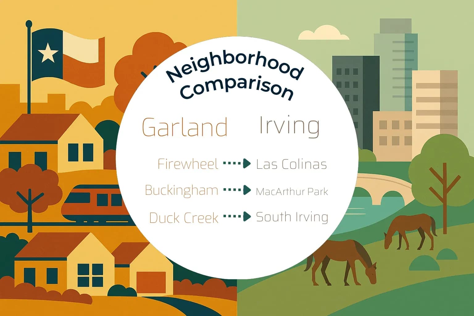 Garland vs Irving Neighborhood Comparison