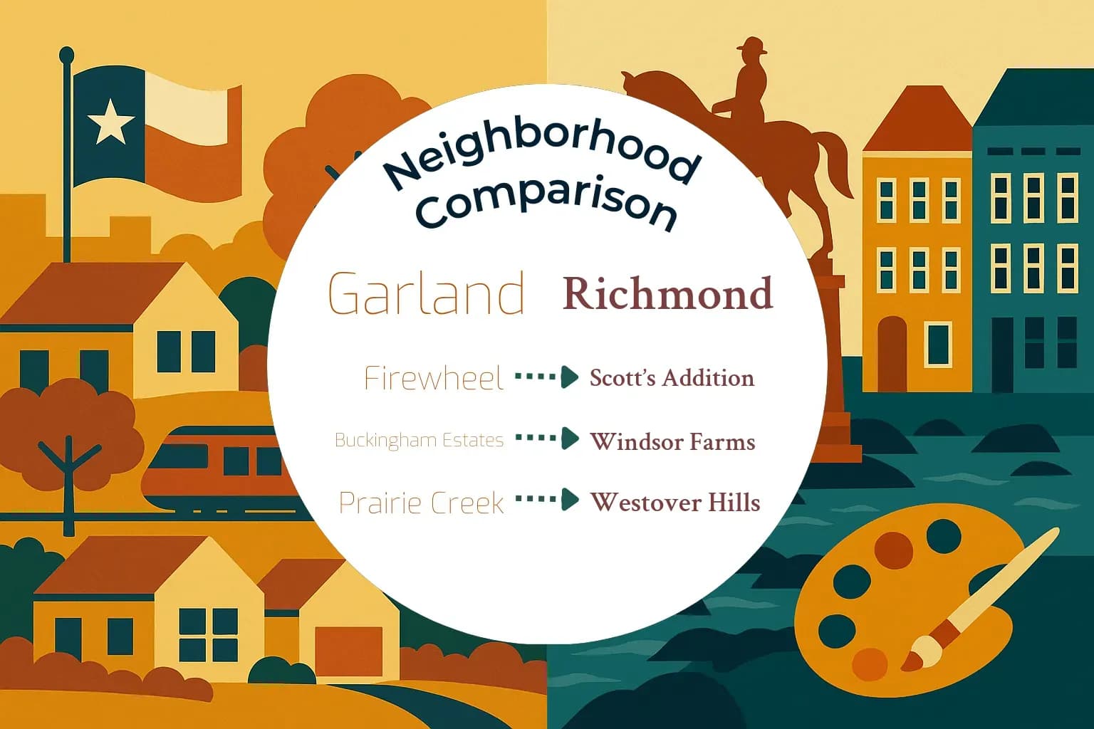 Garland vs Richmond Neighborhood Comparison
