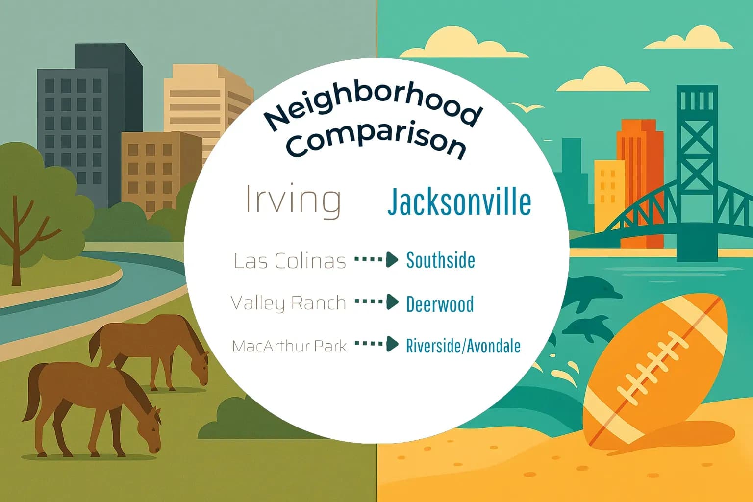 Irving vs Jacksonville Neighborhood Comparison
