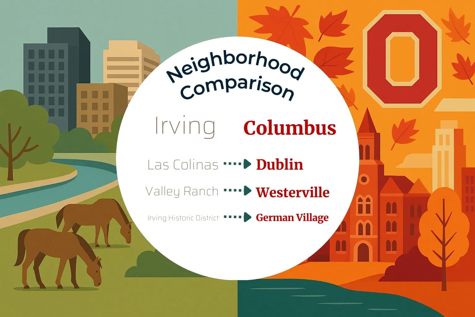 Irving vs Columbus Neighborhood Comparison