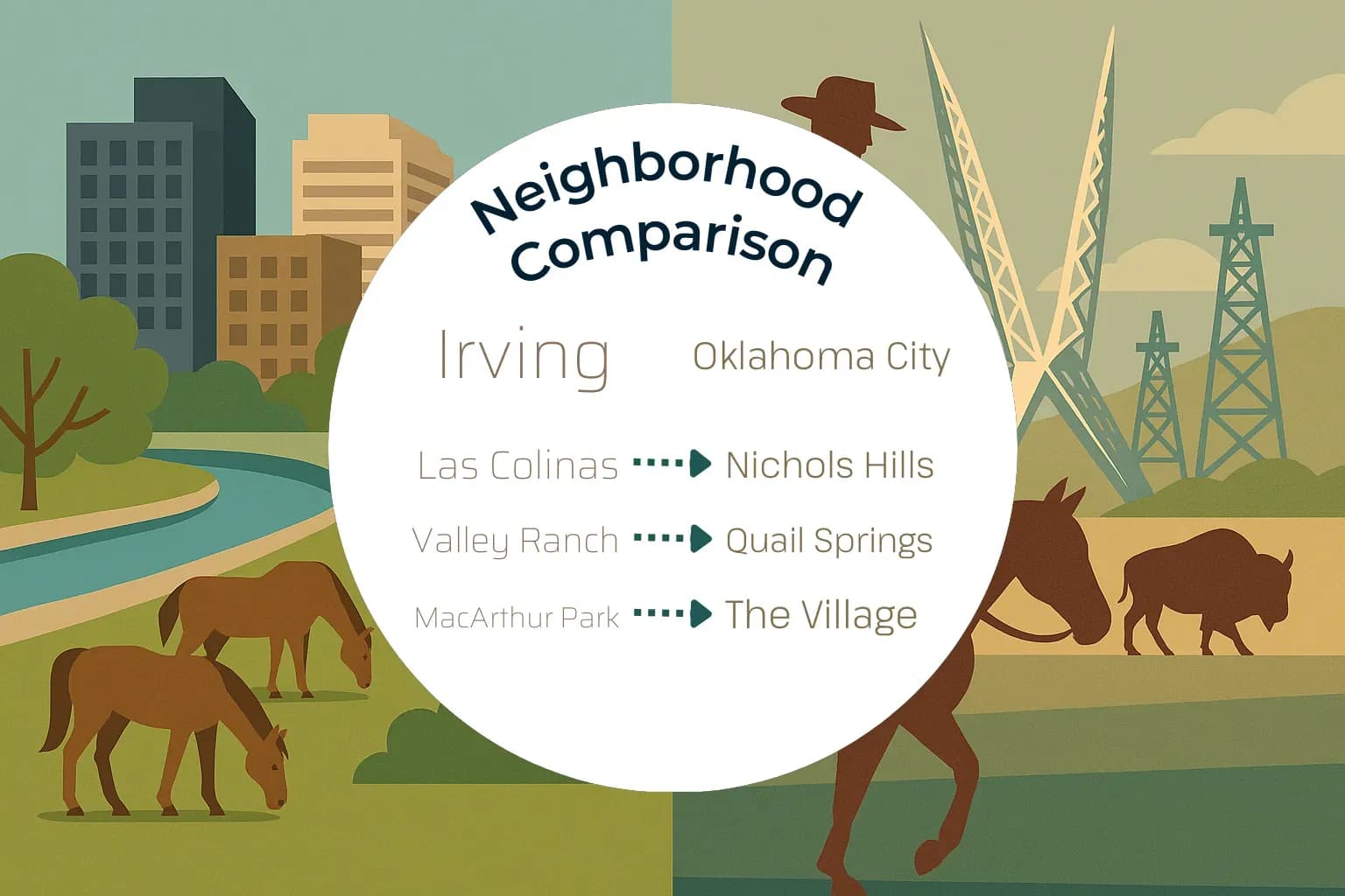 Irving vs Oklahoma City Neighborhood Comparison