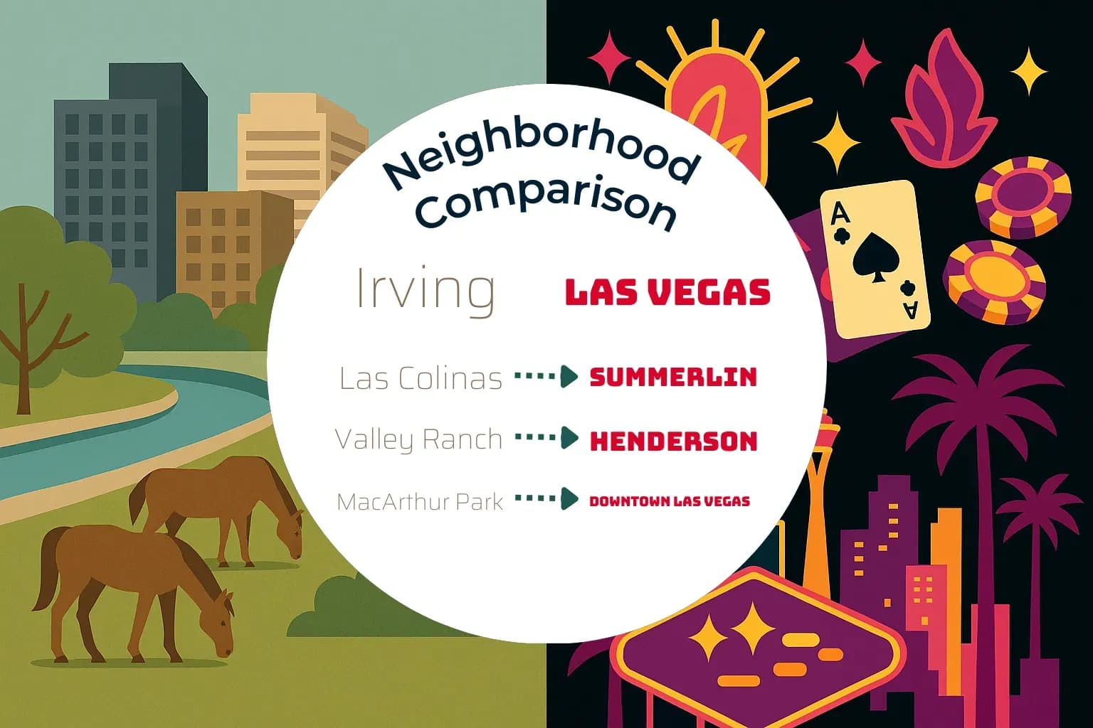 Irving vs Las Vegas Neighborhood Comparison