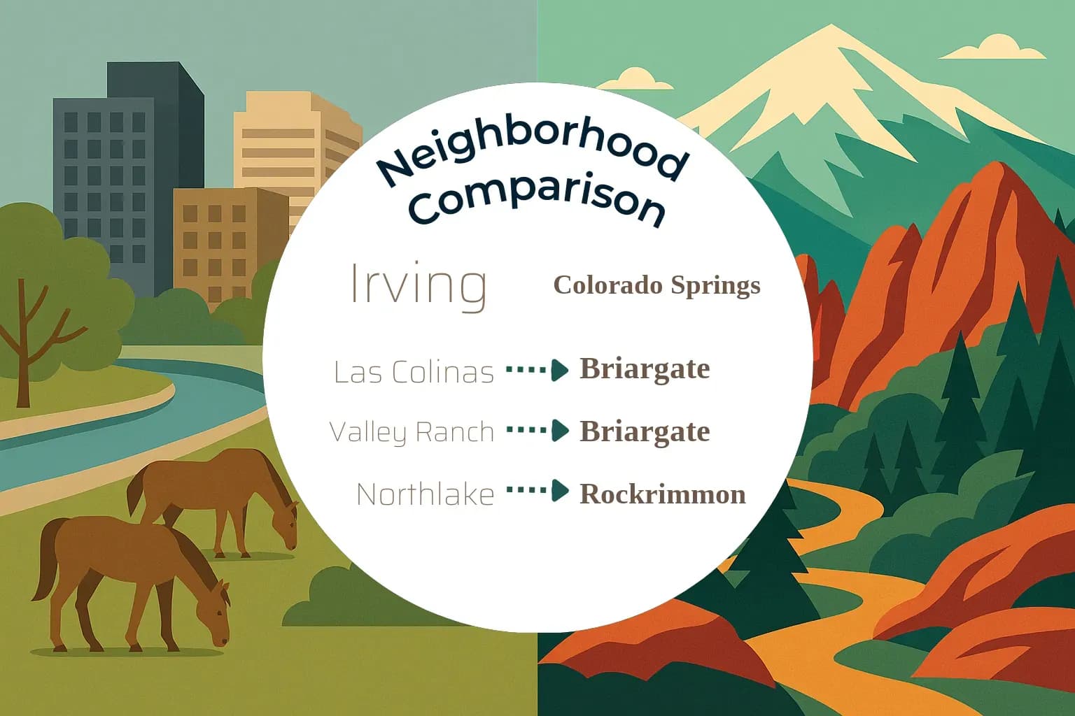 Irving vs Colorado Springs Neighborhood Comparison