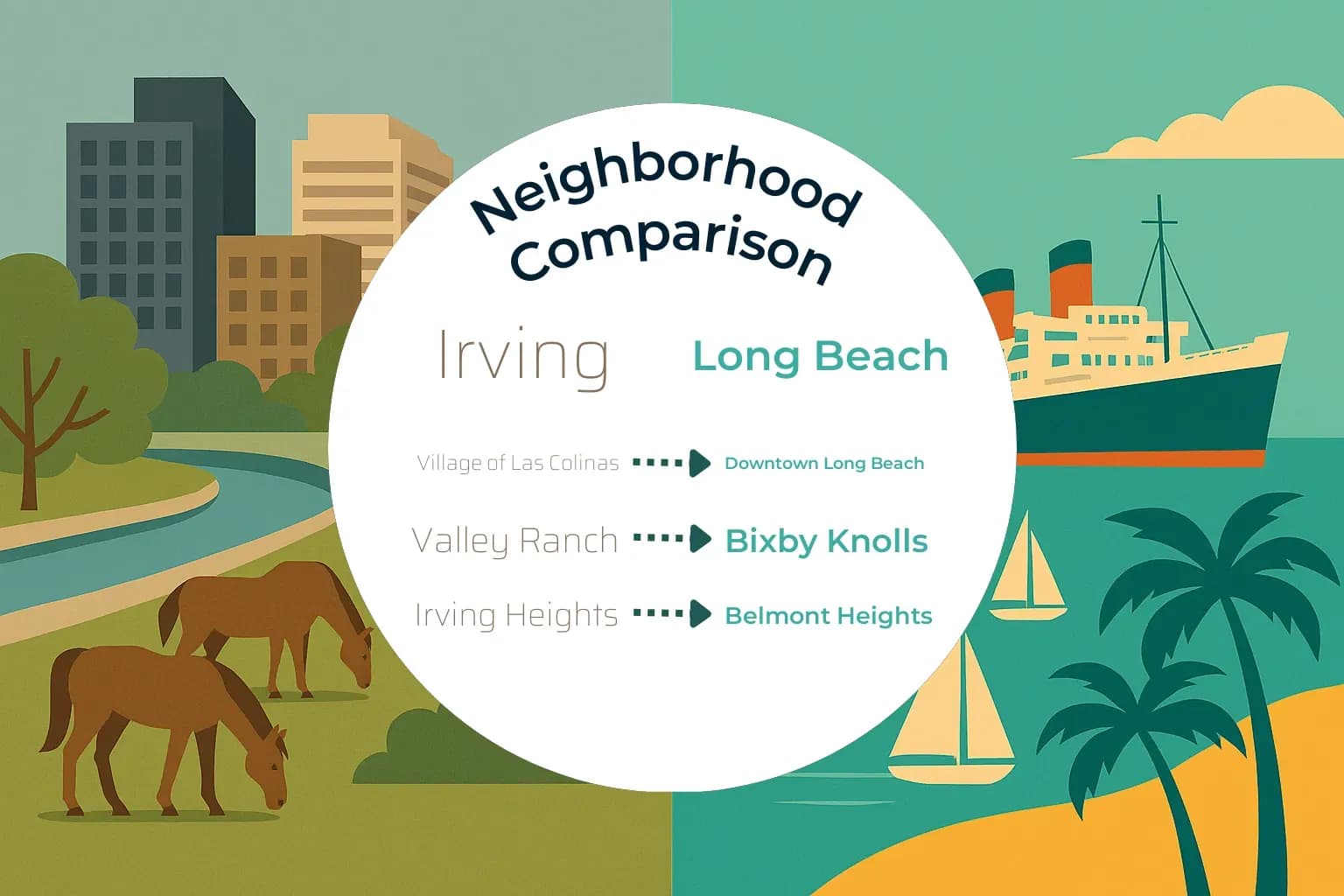 Irving vs Long Beach Neighborhood Comparison