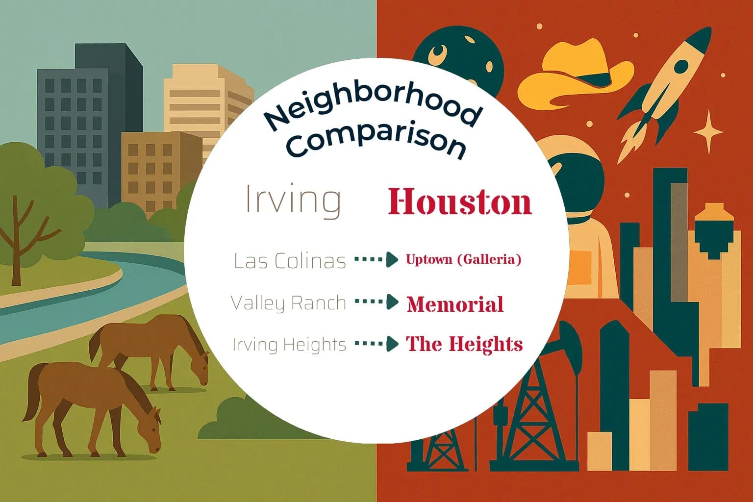 Irving vs Houston Neighborhood Comparison