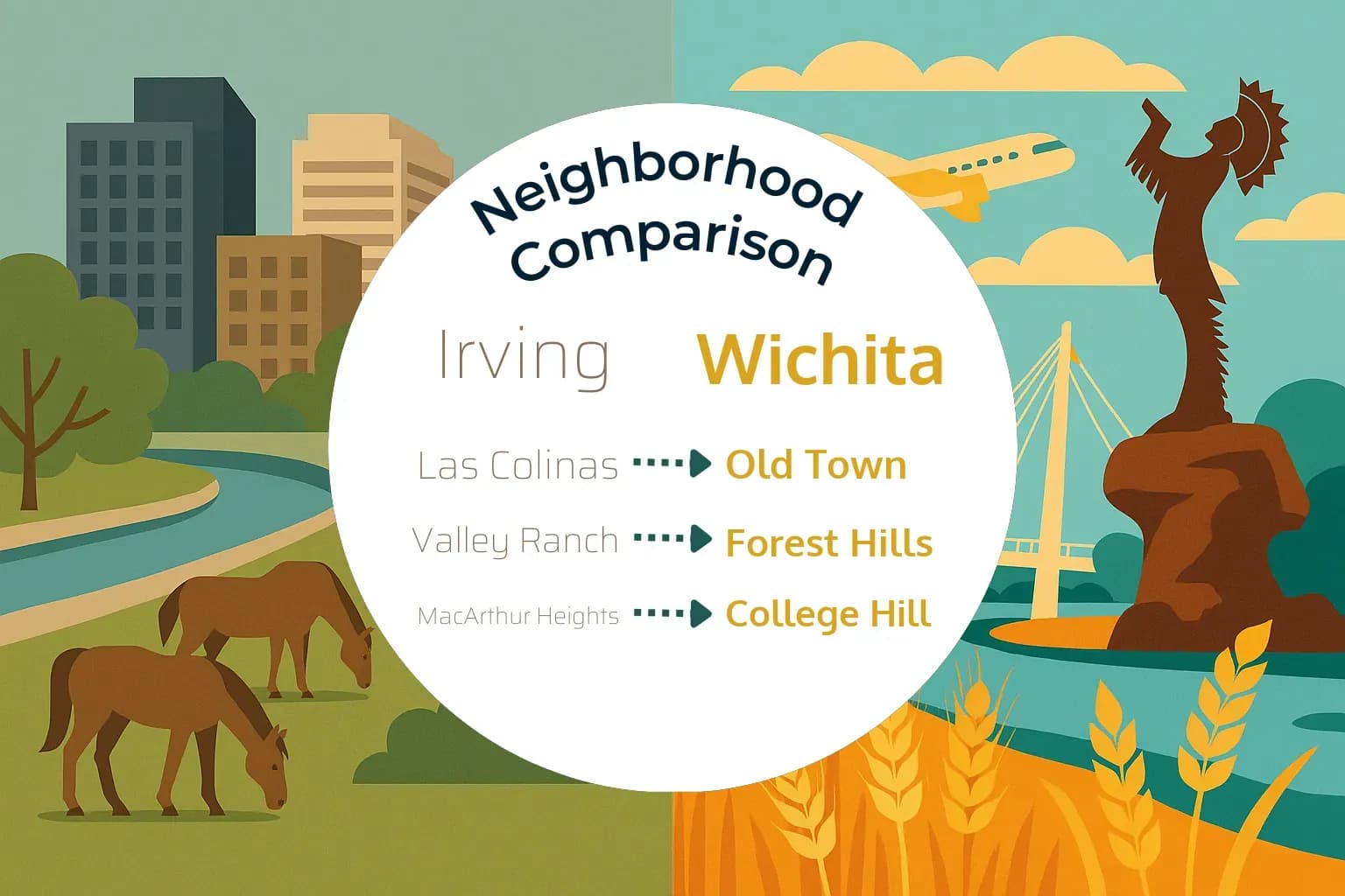 Irving vs Wichita Neighborhood Comparison