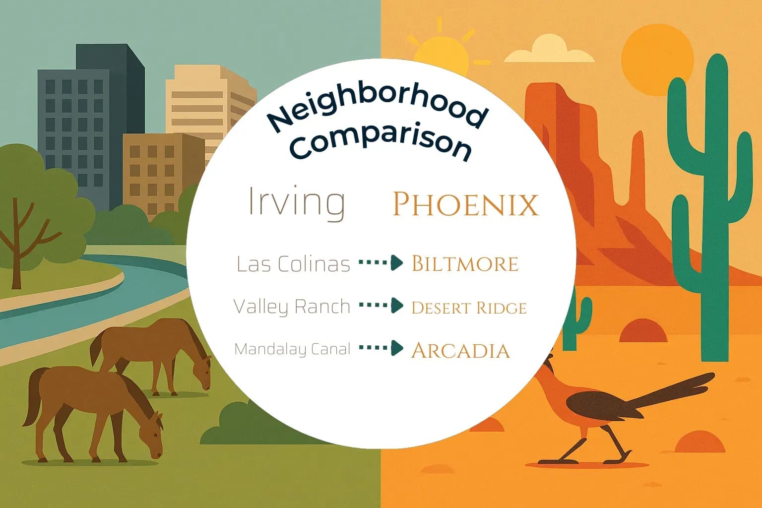 Irving vs Phoenix Neighborhood Comparison