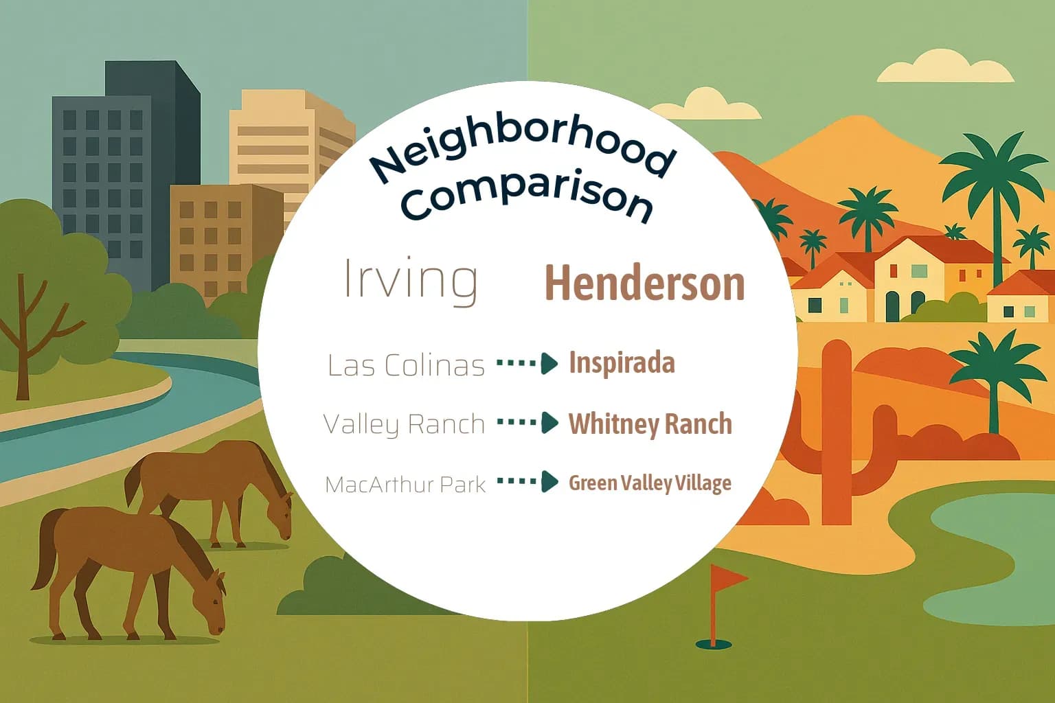 Irving vs Henderson Neighborhood Comparison
