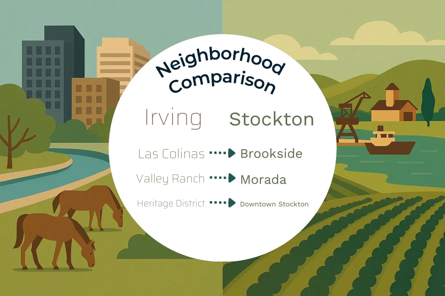 Irving vs Stockton Neighborhood Comparison