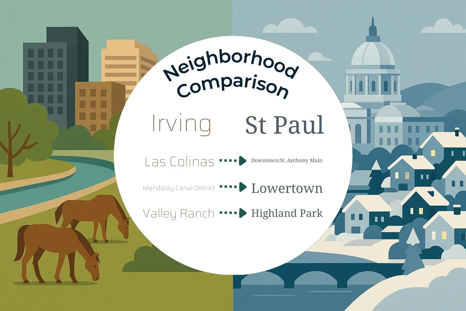 Irving vs St. Paul Neighborhood Comparison