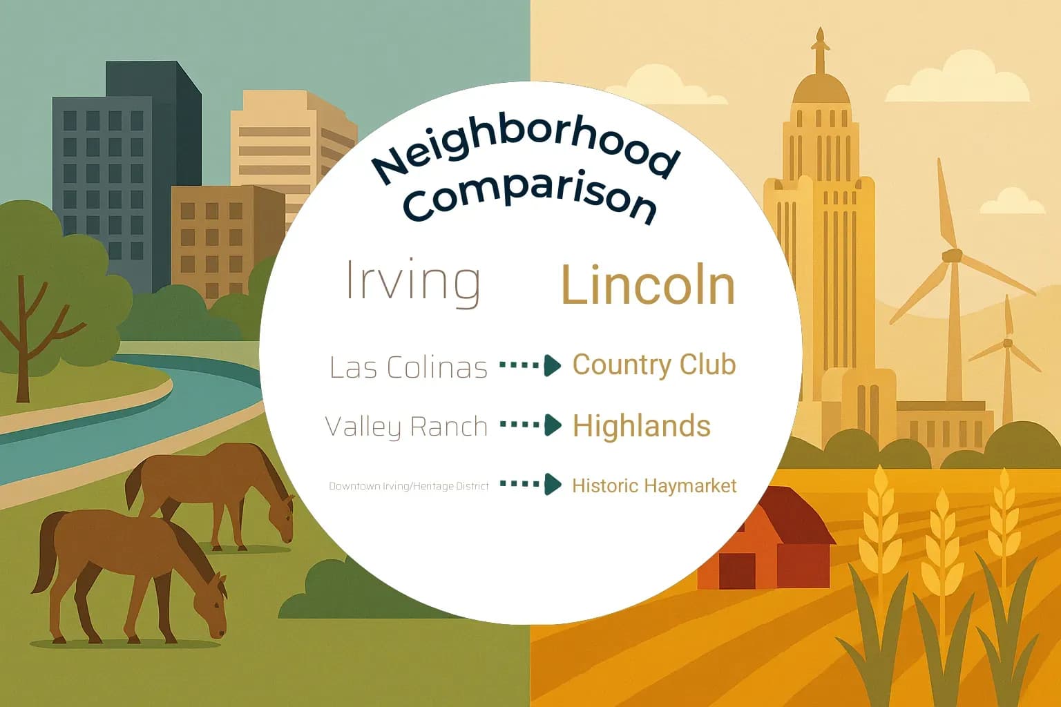 Irving vs Lincoln Neighborhood Comparison