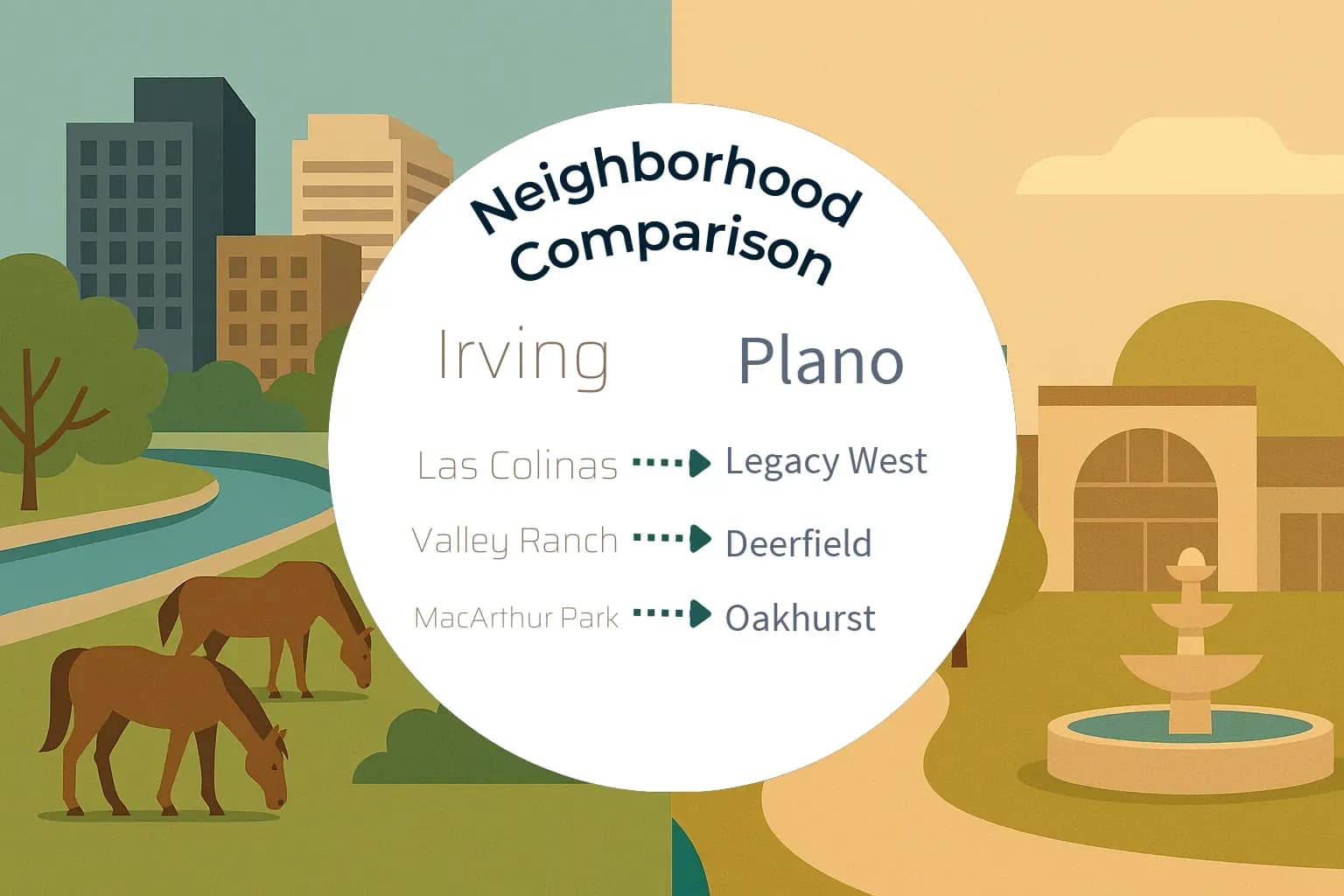 Irving vs Plano Neighborhood Comparison