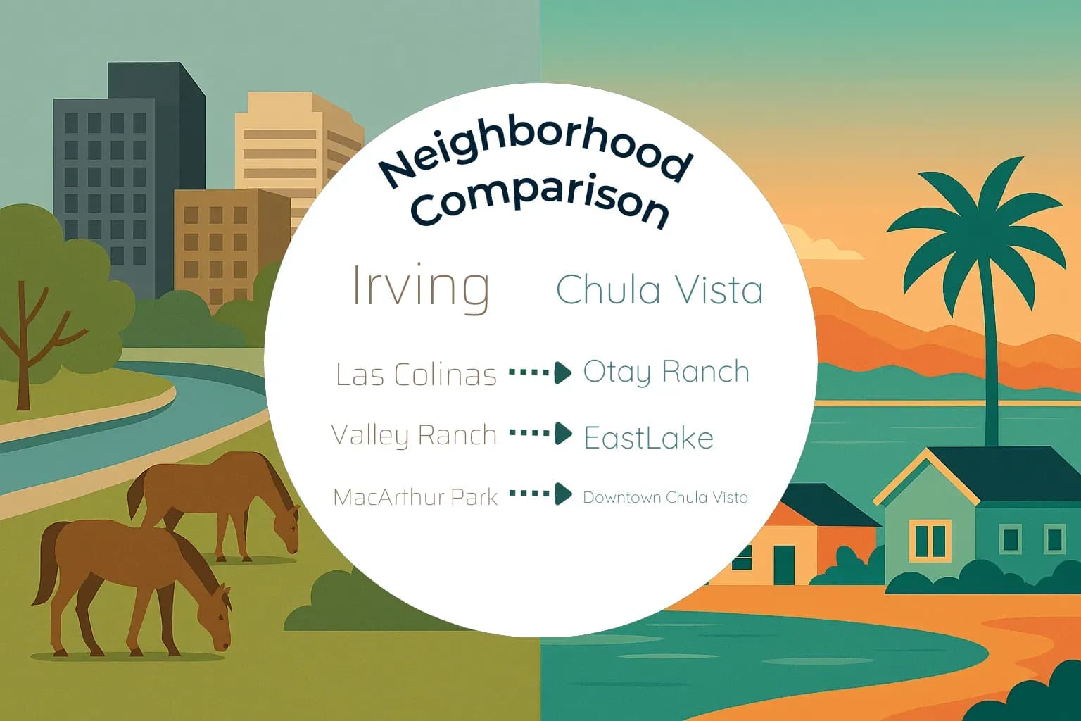 Irving vs Chula Vista Neighborhood Comparison