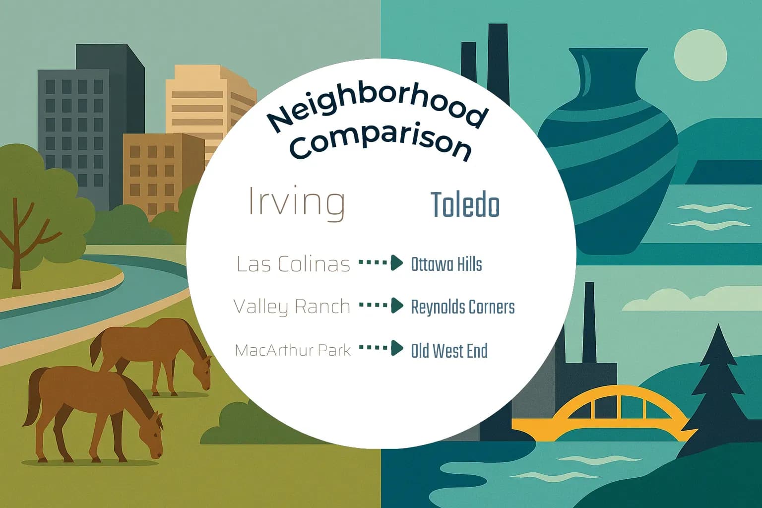 Irving vs Toledo Neighborhood Comparison