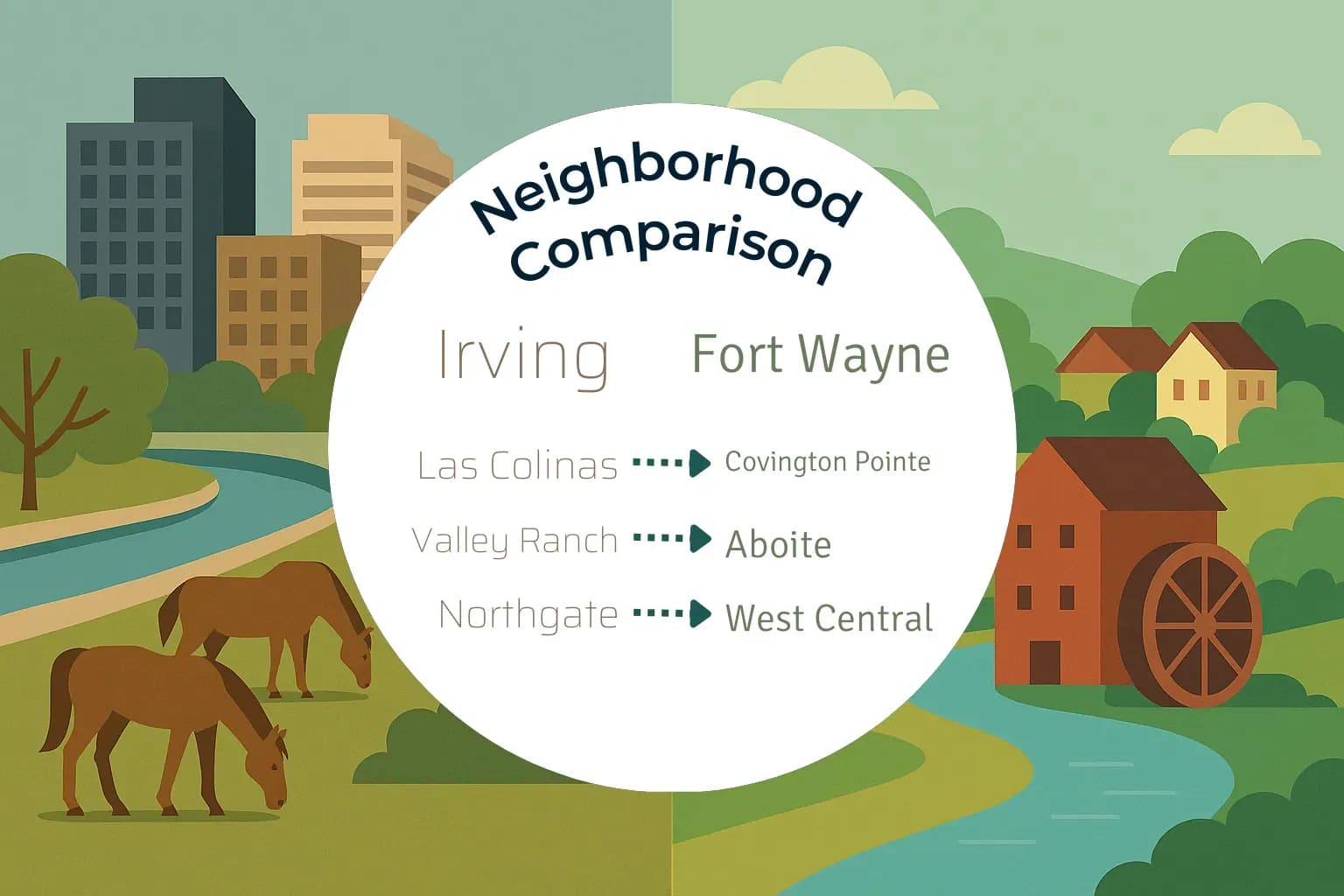 Irving vs Fort Wayne Neighborhood Comparison