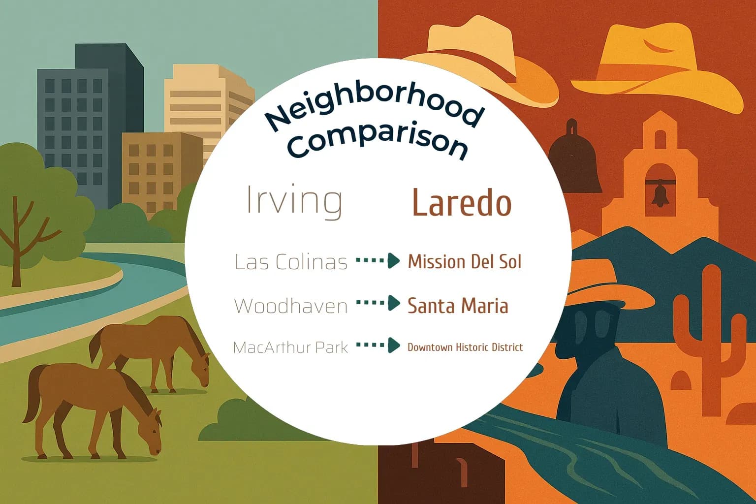 Irving vs Laredo Neighborhood Comparison